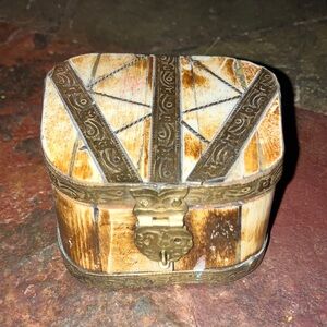 Bone and Brass Trinket‎ Box made in India
